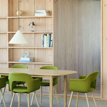 Annex Table Oblong by HAY - Oak Veneer Tabletop / Solid Oak Legs