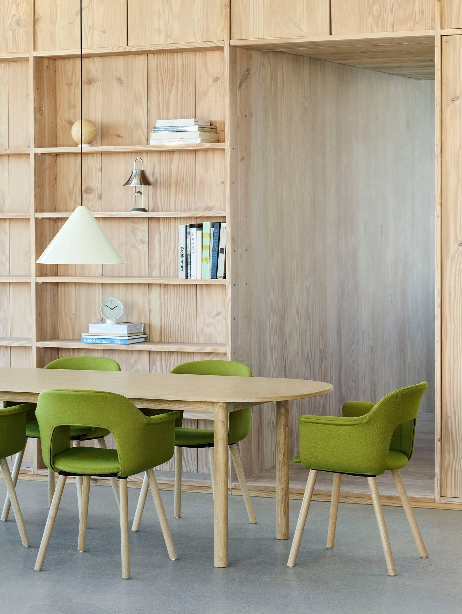 Annex Table Oblong by HAY - Oak Veneer Tabletop / Solid Oak Legs