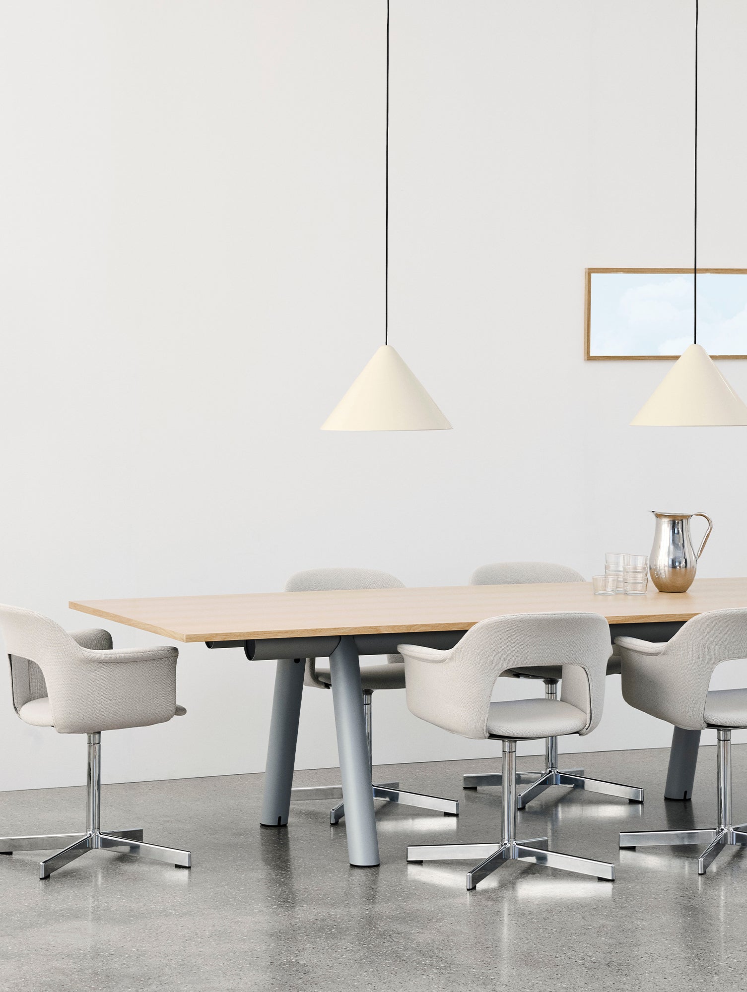 Compass Pendant Lamp by HAY - D43 / Oyster White
