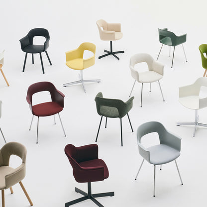 Layout Armchair - Wood Base by HAY
