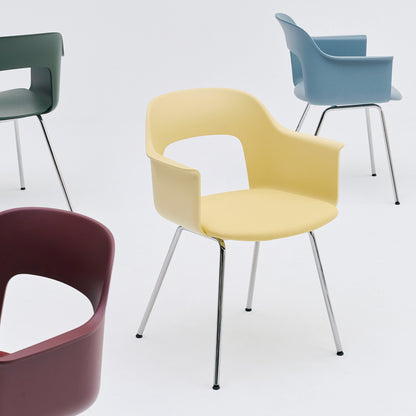 Layout Armchair Upholstered - Metal Base by HAY