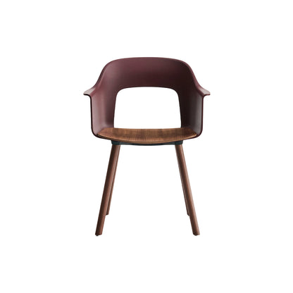 Layout Armchair Wood Base by HAY - Plywood Seat (222) / Lacquered Walnut Base / Bordeaux Layout / Walnut Seat