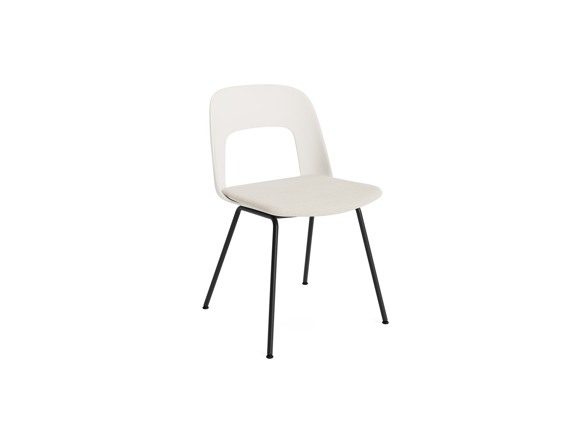 Layout Chair 113  Metal Base by HAY - Cream White / Mode 011