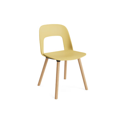 Layout Chair Wood Base 121 by HAY - Lacquered Oak / Biscotti