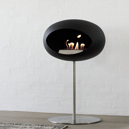 Steel Low Fireplace by Le Feu