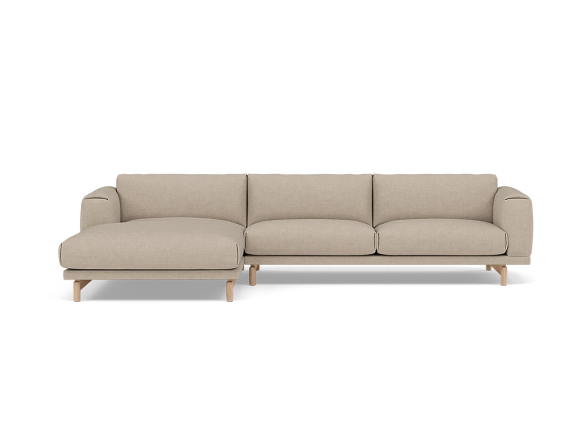 Rest Sofa with Left Chaise Longue (Sitting Right) by Muuto - Technicolour 200