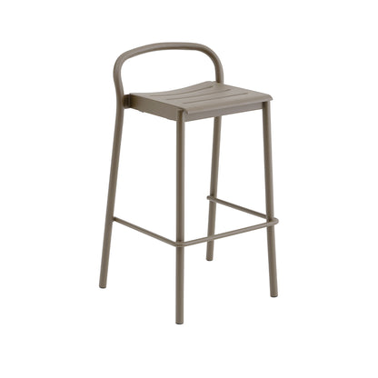 Linear Steel Bar Stool by Muuto - Taupe