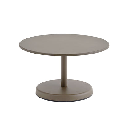 Linear Steel Coffee Table by Muuto - D70 H40 / Taupe