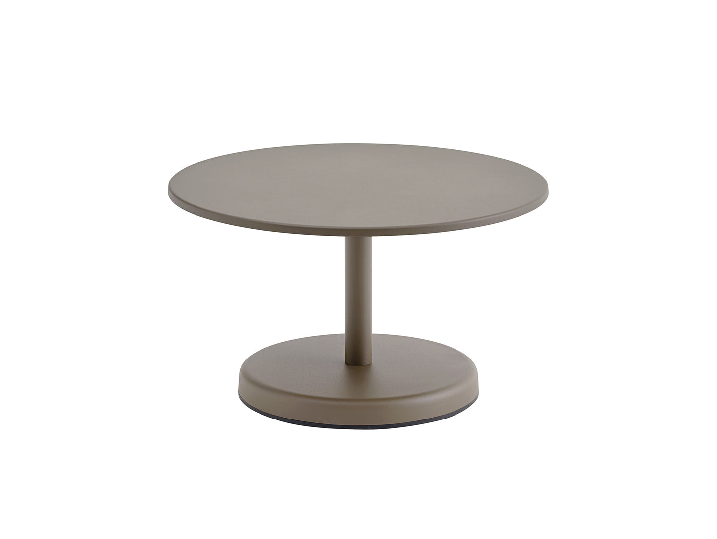 Linear Steel Coffee Table by Muuto - D70 H40 / Taupe