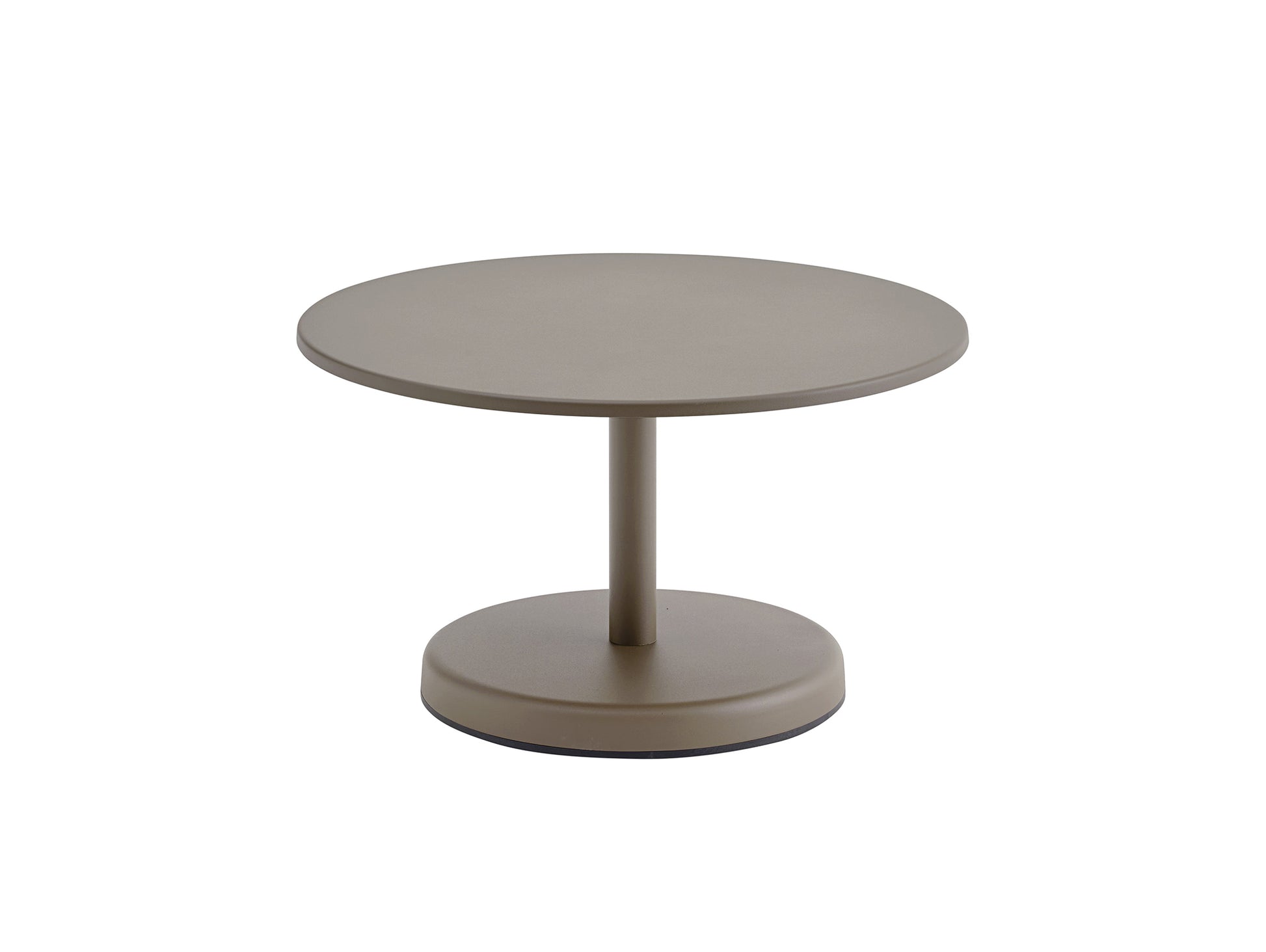 Linear Steel Coffee Table by Muuto - D70 H40 / Taupe