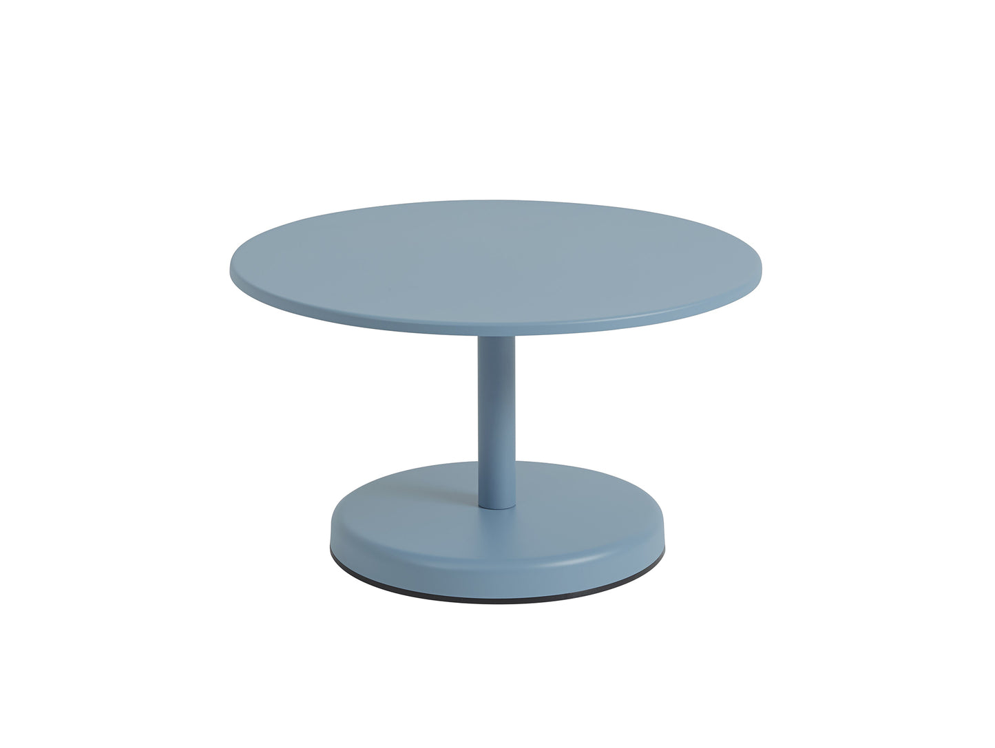 Linear Steel Coffee Table by Muuto - D70 H40 / Pale Blue