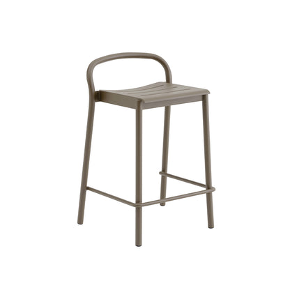 Linear Steel Counter Stool by Muuto - Taupe
