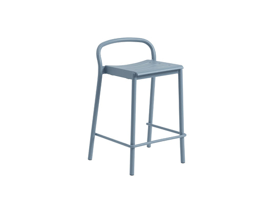Linear Steel Counter Stool by Muuto - Pale Blue