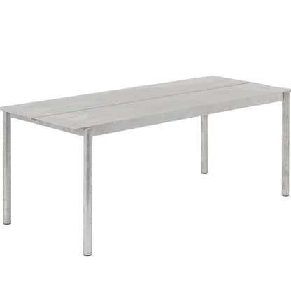 Muuto Linear Table 200 cm - Warm Galvanised Steel