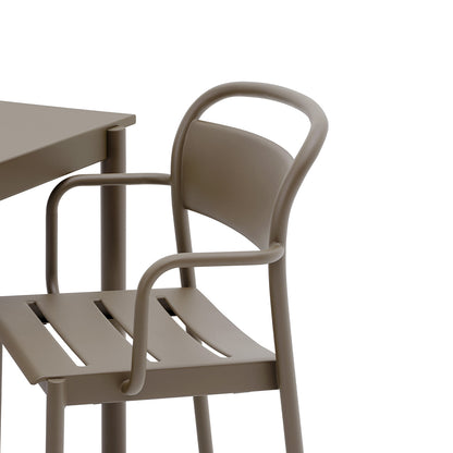 Linear Steel Armchair by Muuto - Taupe