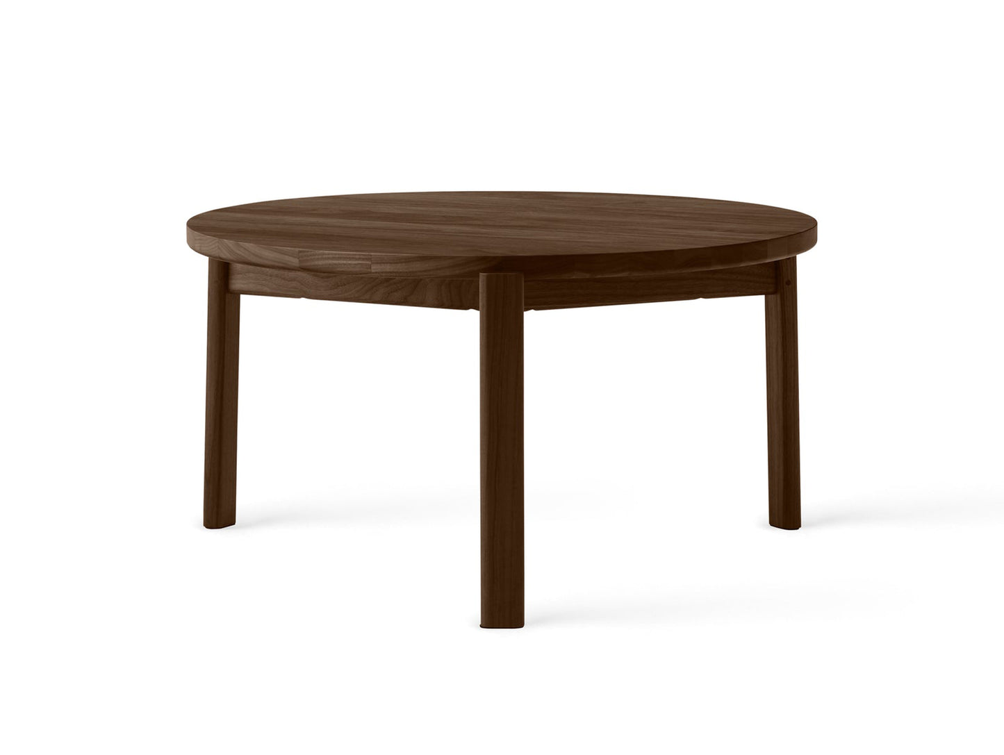Passage Lounge Table by Menu - D70 cm / dark stained oak