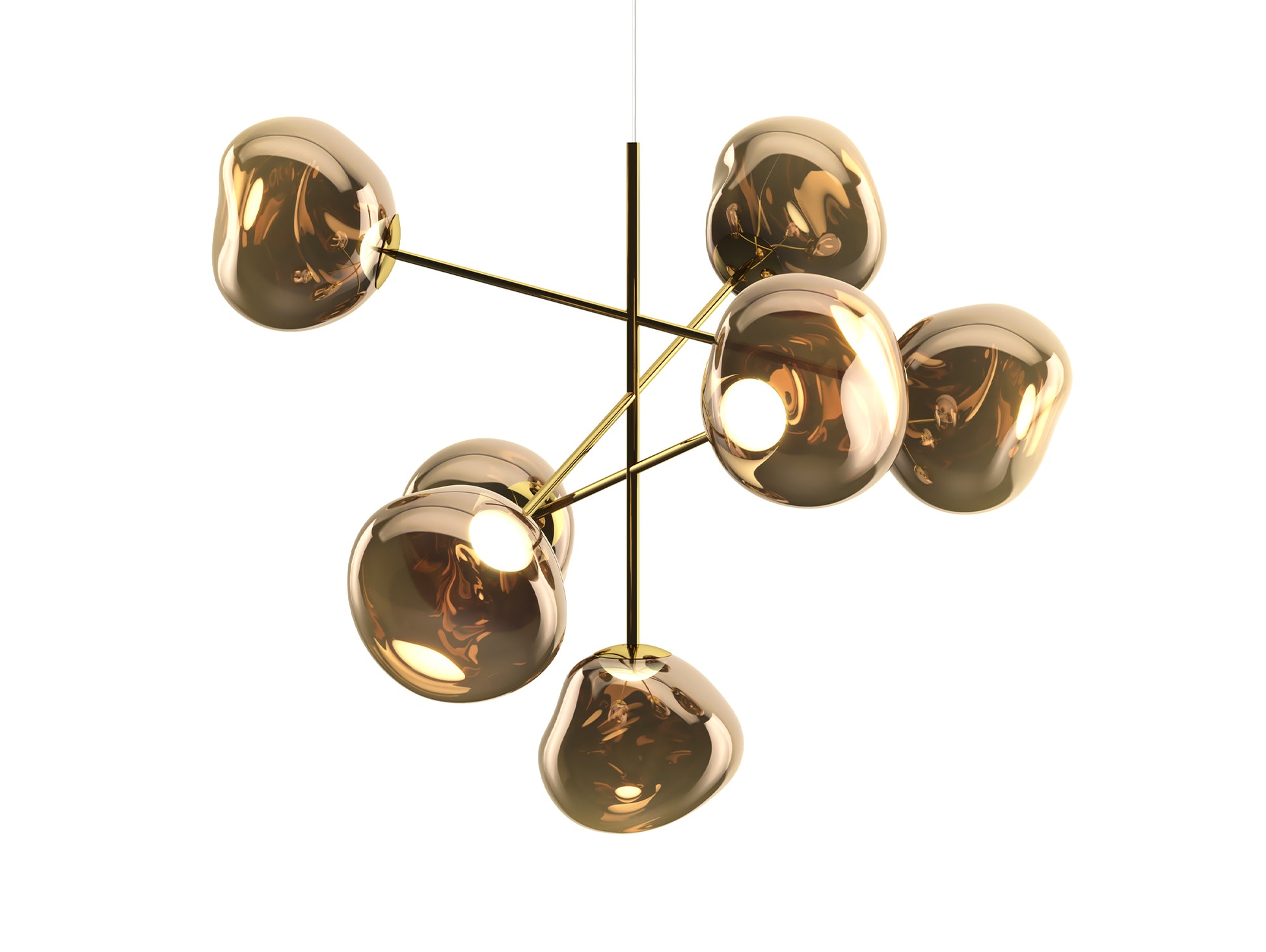 Melt LED Chandelier by Tom Dixon - Large / Bronze