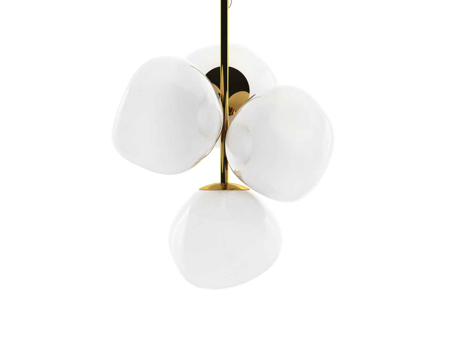 Melt LED Chandelier by Tom Dixon - Small / Opal Gold