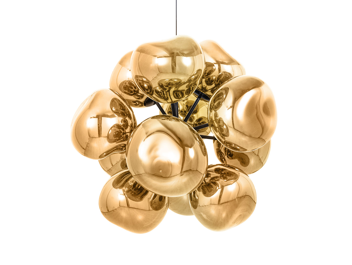Melt Burst LED Chandelier by Tom Dixon - Gold