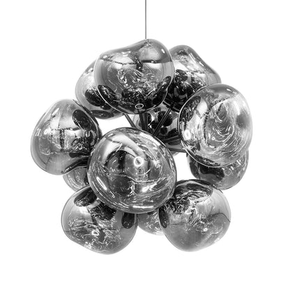 Melt Burst LED Chandelier by Tom Dixon - Silver