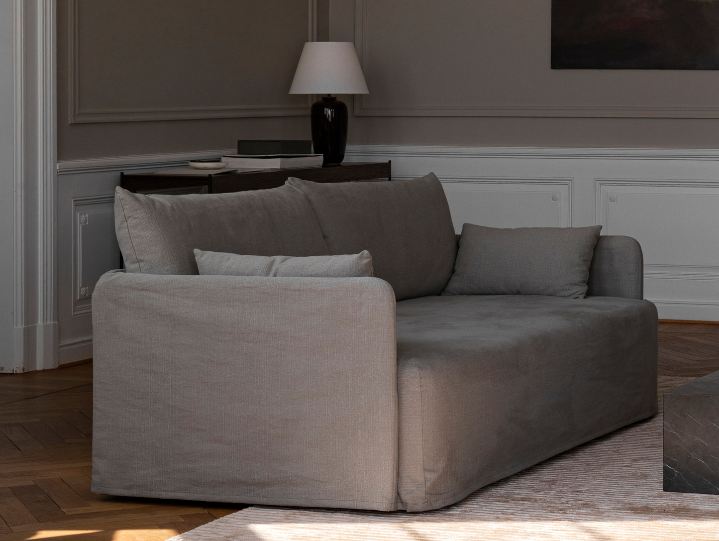Offset 3-Seater Sofa with Loose Cover by Audo Copenhagen