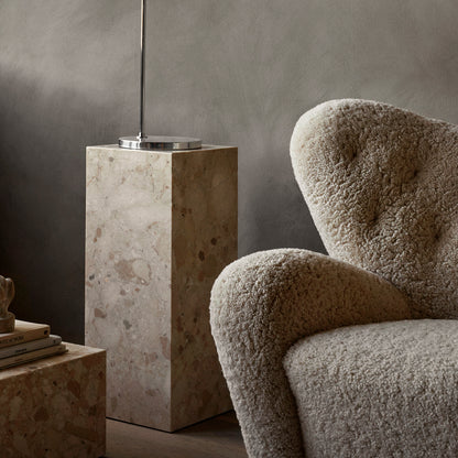 The Tired Man Lounge Chair by Audo Copenhagen - Sheepskin Moonlight