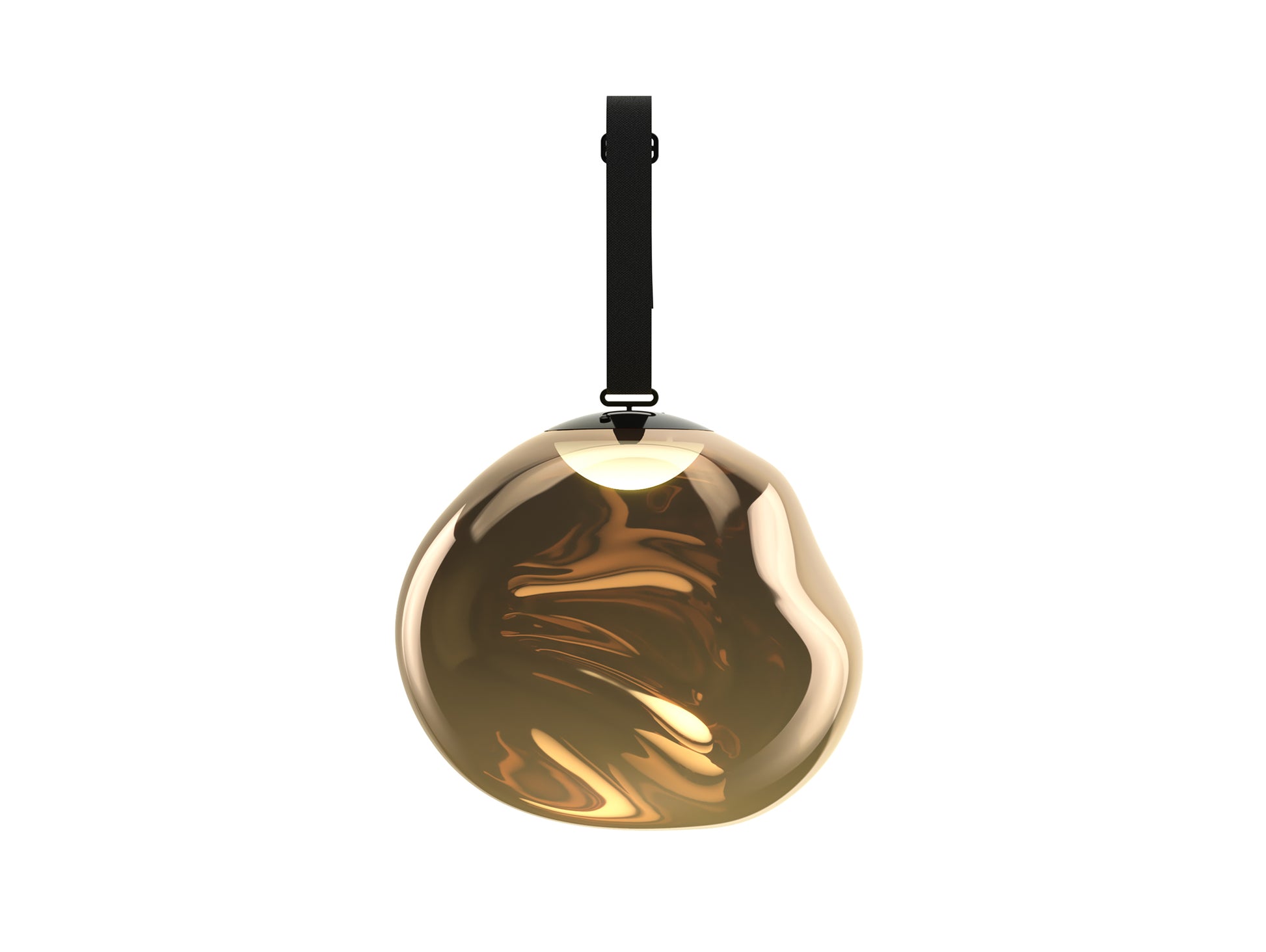 Melt Large LED Portable Lamp by Tom Dixon - Bronze