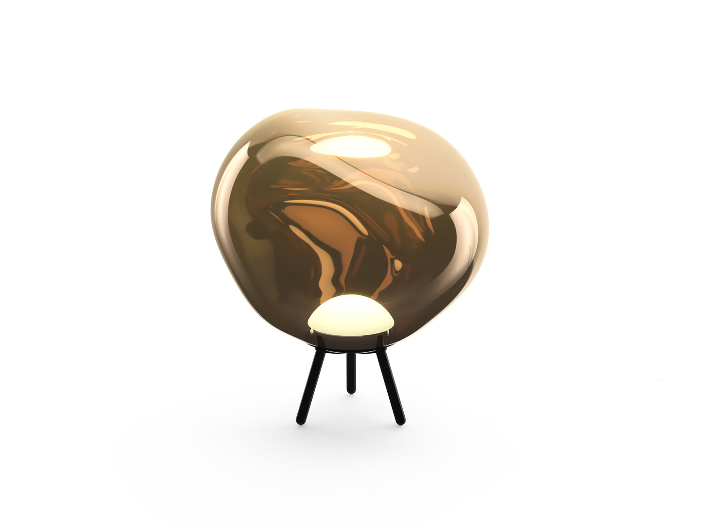Melt Large LED Portable Lamp by Tom Dixon - Bronze