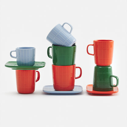 Oiva Tiiliskivi Coffee Cup - Light Blue by Marimekko