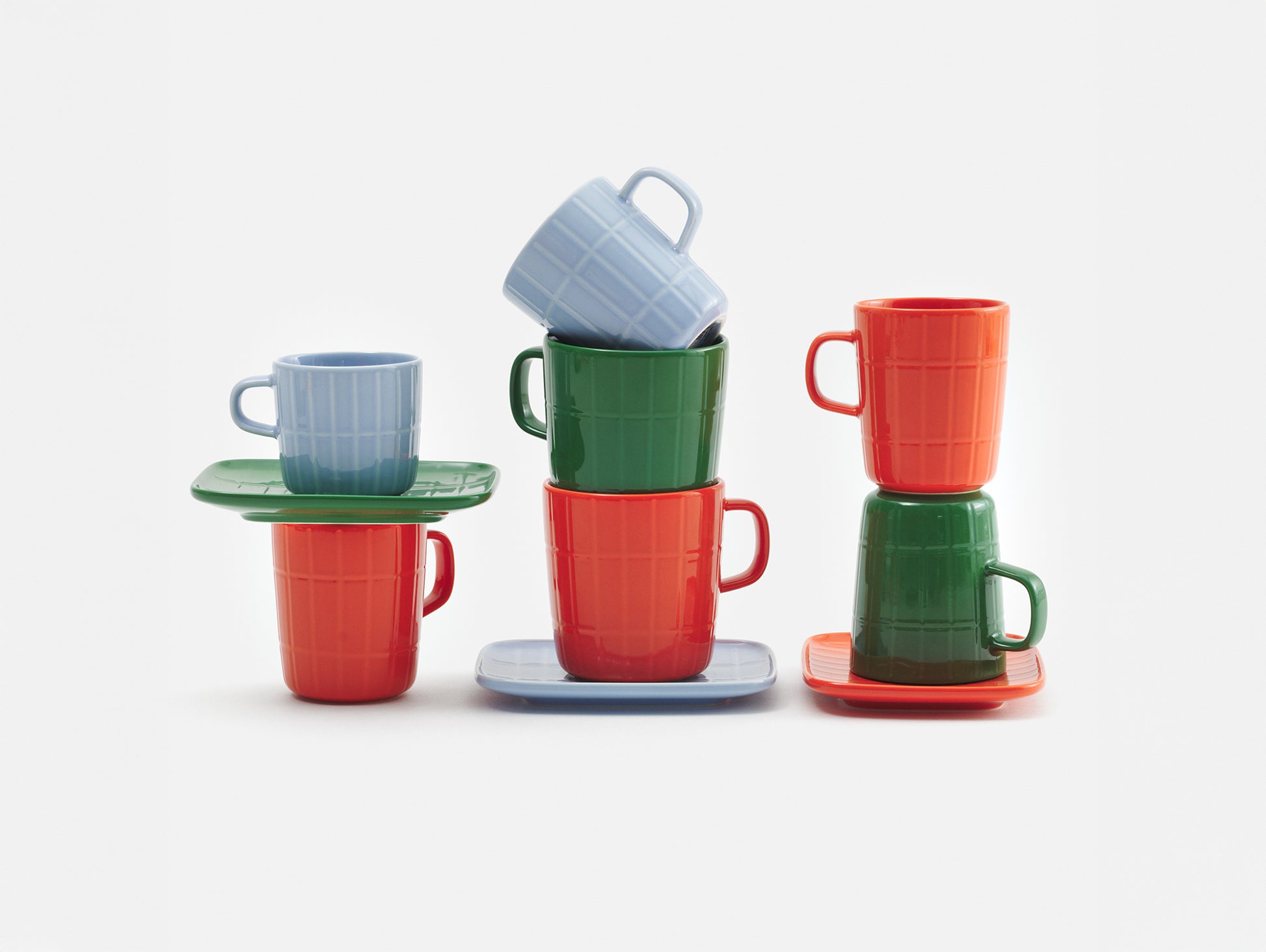 Oiva Tiiliskivi Coffee Cup - Light Blue by Marimekko