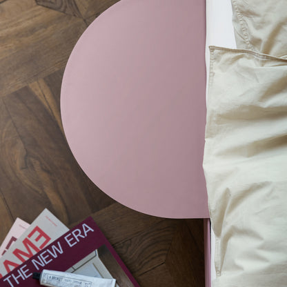 Moebe Bed 90-180 cm with Side Table - Dusty Rose