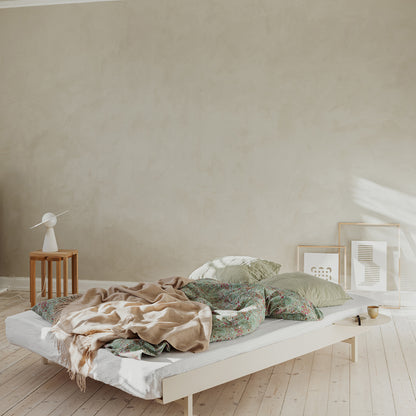 Moebe Bed 90-180 cm with Side Table - Sand