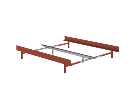 Moebe Expandable Bed - 90 to 180 cm / Terracotta / No Slats