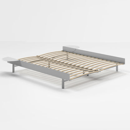 Moebe Bed 90 - 180 cm (Low) - Stainless Steel