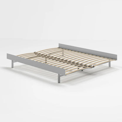 Moebe Bed 90 - 180 cm (Low) - Stainless Steel
