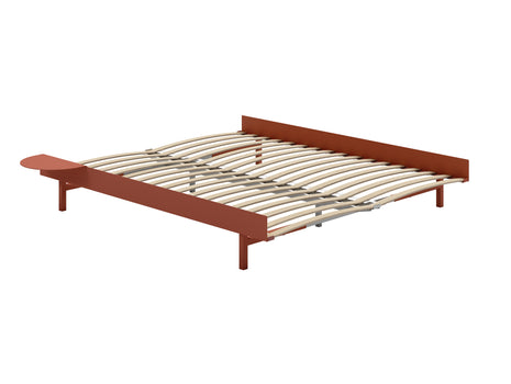 Moebe Expandable Bed - 90 to 180 cm / Terracotta / 160 cm Slats / 1 Table