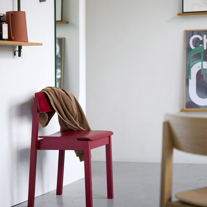 Everyday Chair by Moebe - Purple Red Lacquered Oak