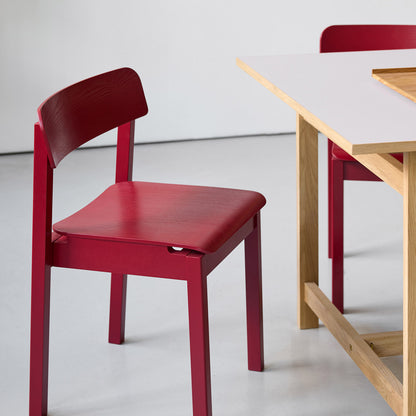 Everyday Chair by Moebe - Purple Red Lacquered Oak