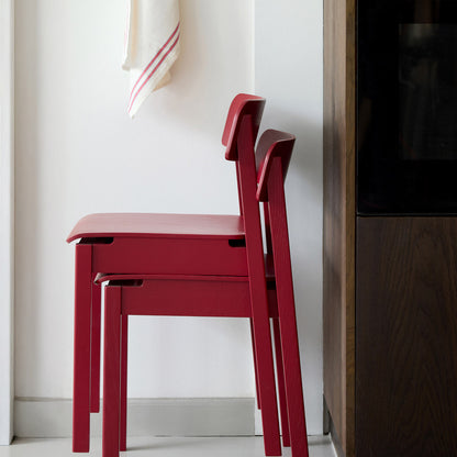 Everyday Chair by Moebe - Purple Red Lacquered Oak