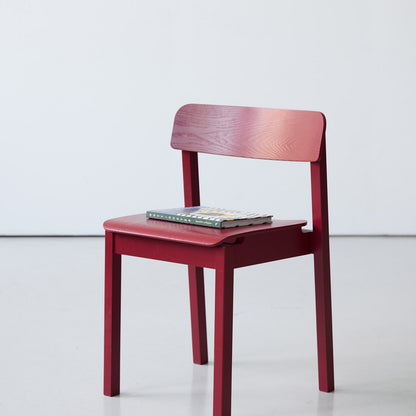Everyday Chair by Moebe - Purple Red Lacquered Oak