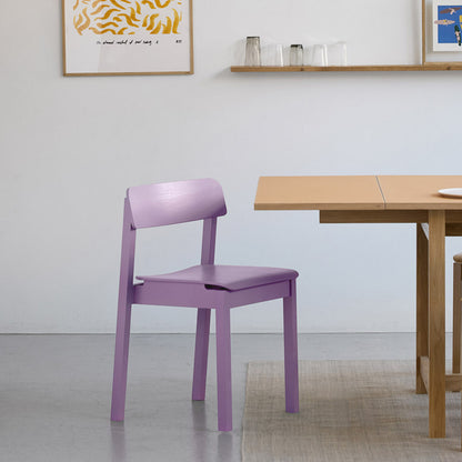 Everyday Chair by Moebe - Soft Lavender Lacquered Oak