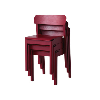 Everyday Chair by Moebe - Purple Red Lacquered Oak