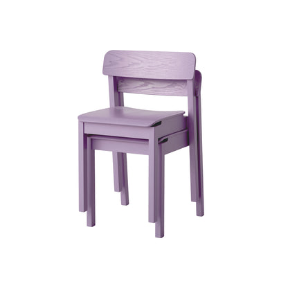 Everyday Chair by Moebe - Soft Lavender Lacquered Oak