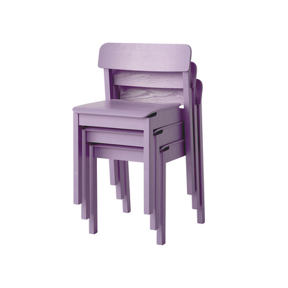 Everyday Chair by Moebe - Soft Lavender Lacquered Oak