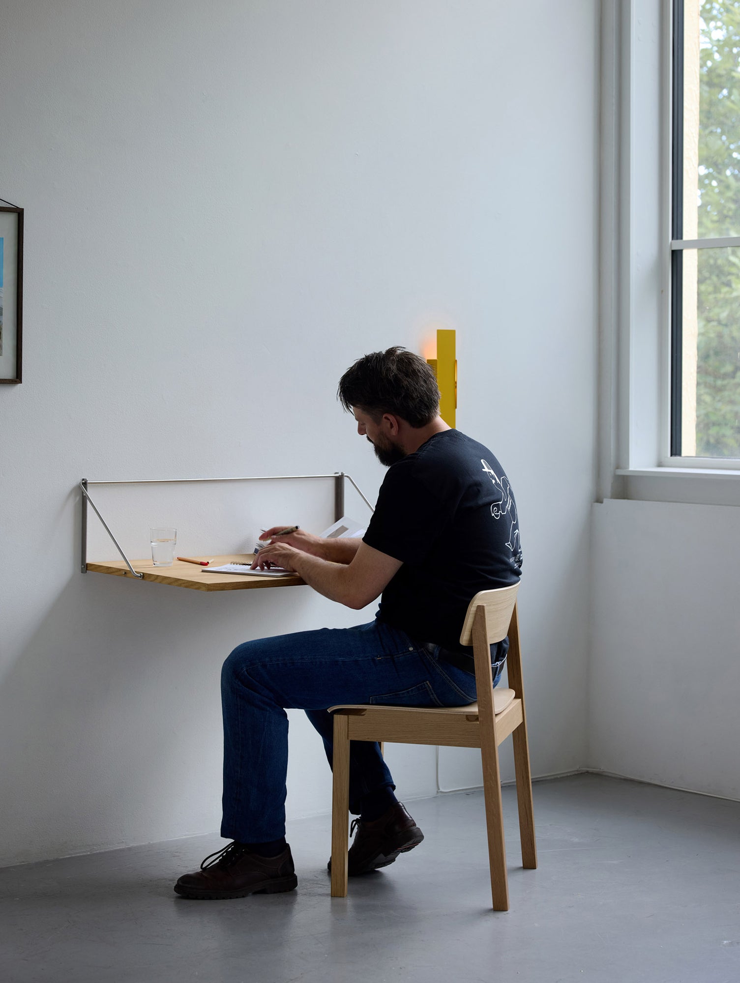 Fold-Out Desk by Moebe - Oak