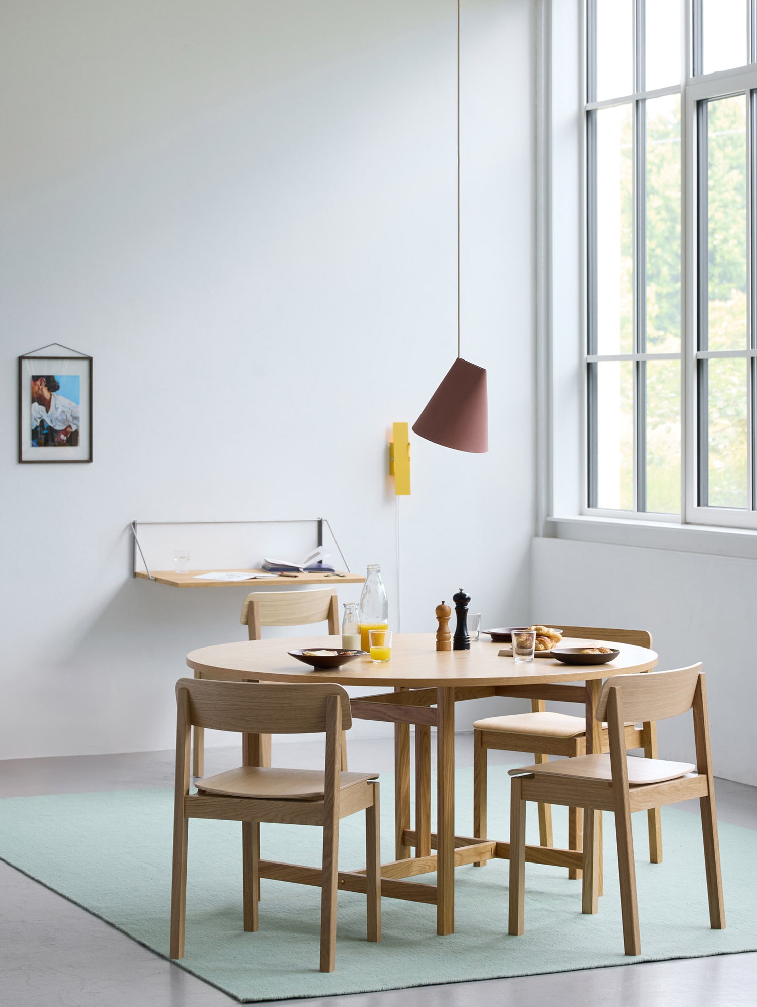 Fold-Out Desk by Moebe - Oak