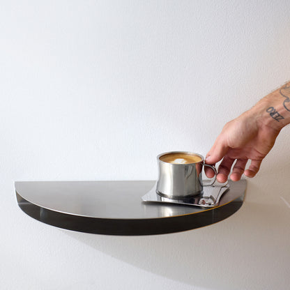Half Moon Shelf by Moebe - Large / Stainless Steel