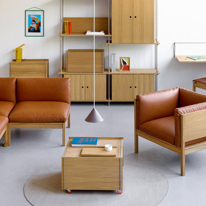 Moebe Lounge Chair by Moebe - Oak Frame / Cognac Leather