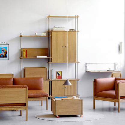 Moebe Lounge Chair by Moebe - Oak Frame / Cognac Leather