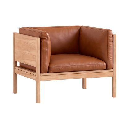 Moebe Lounge Chair by Moebe - Oak Frame / Cognac Leather 